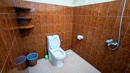 Koupelna v ubytování Mwana House