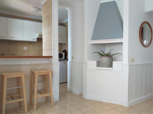 Η κουζίνα ή μικρή κουζίνα στο Apartamentos Juan Benítez