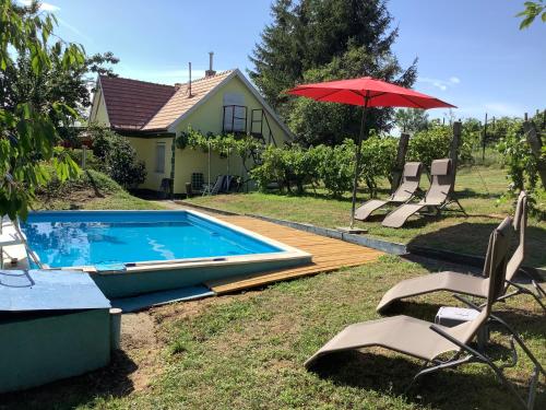 Πισίνα στο ή κοντά στο Ferienhaus Balaton
