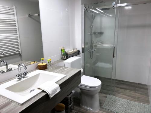 Koupelna v ubytování Downtown Apartments Pécs