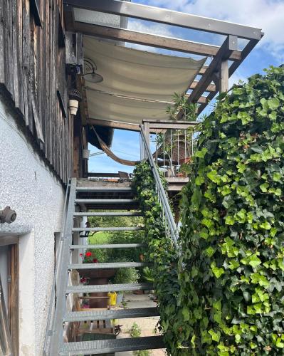 Balkón nebo terasa v ubytování Ferienwohnung Metzner