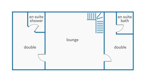 a floor plan of a bathroom at Villa Les Juliannes by Villa Plus in Azillanet