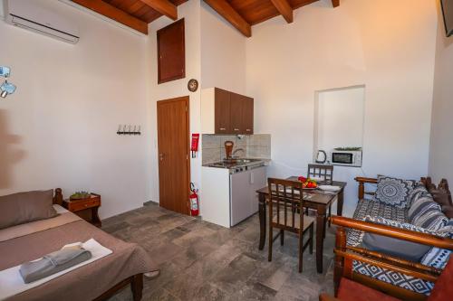 Η κουζίνα ή μικρή κουζίνα στο SternesVillage, Premium Balcony Suite