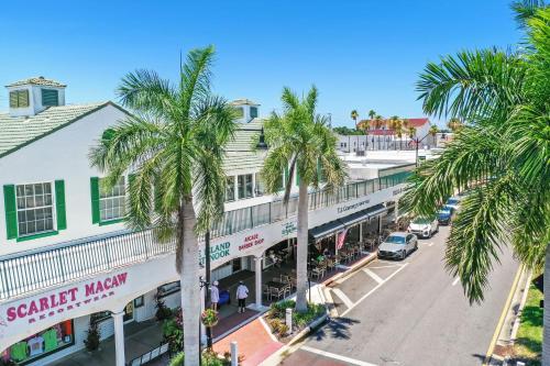 an aerial view of a street with palm trees at Holiday Inn Express and Suites - Nokomis - Sarasota South in Nokomis