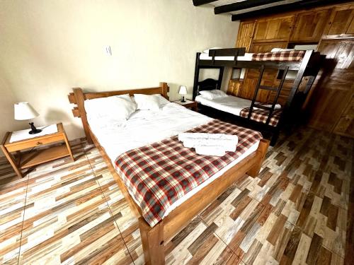 Katil atau katil-katil dalam bilik di Finca San Pedro -Alojamiento Campestre y Reserva Natural-