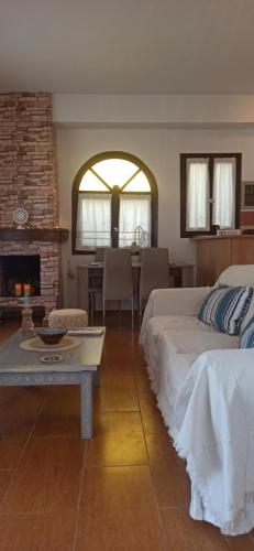Ένα ή περισσότερα κρεβάτια σε δωμάτιο στο Villa sea view Poros island!