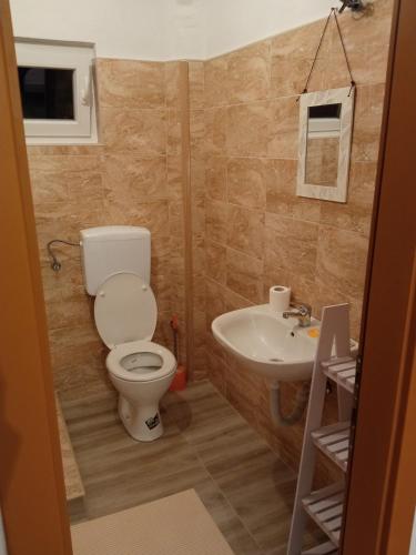Koupelna v ubytování Apartman Soft