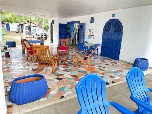 Χώρος καθιστικού στο Casa Playa JaDe