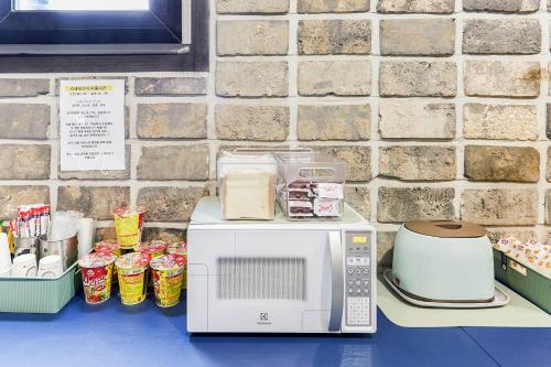 Dapur atau dapur kecil di Icheon Paradise Hotel