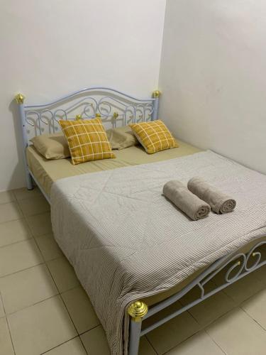Postel nebo postele na pokoji v ubytování SJ Home