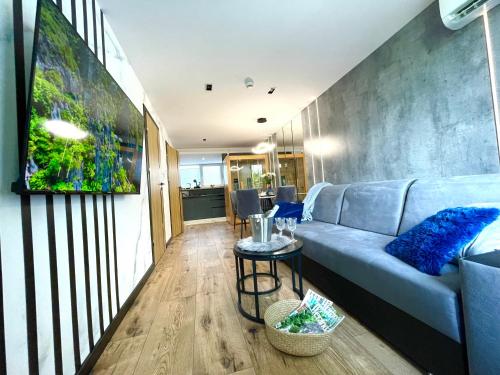 Χώρος καθιστικού στο CTS Apartament GÓRSKI DIAMENT - SAUNA