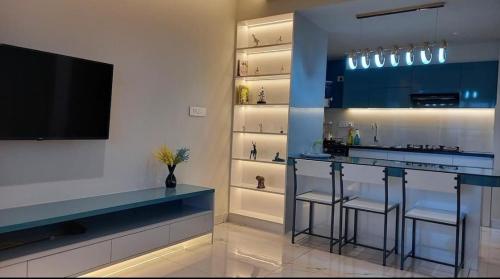 Η κουζίνα ή μικρή κουζίνα στο Premium Apartment In Trivandrum City