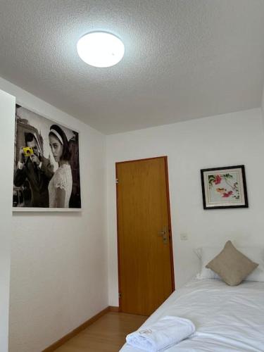 Cama o camas de una habitación en Wohnung in Murgenthal