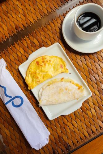 Eten bij of ergens in de buurt van de herberg

