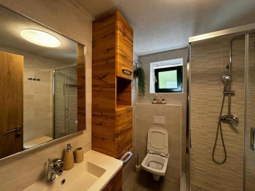 Phòng tắm tại Holiday home Bilini Dvori - house with swimming pool