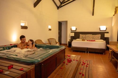Kantawa Hotel & Spaにあるベッド