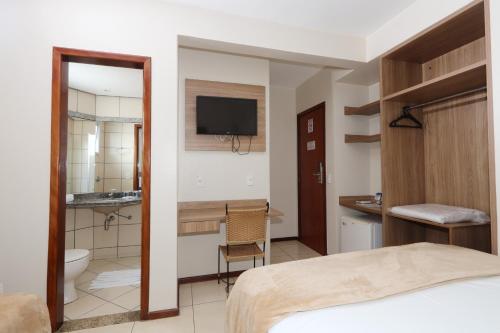 Postel nebo postele na pokoji v ubytování Montblanc Hotel