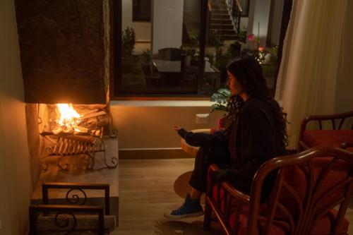 Posezení v ubytování Oro Andino Lodge
