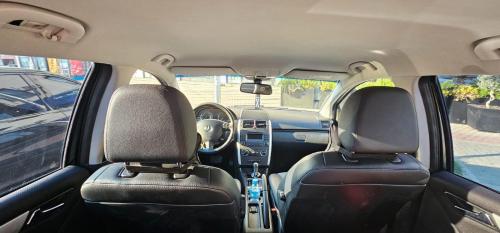 a view of the back seats of a car at Tirana Apartment KDK in Tirana