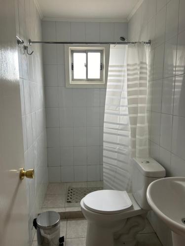Koupelna v ubytování Acogedora cabaña amoblada