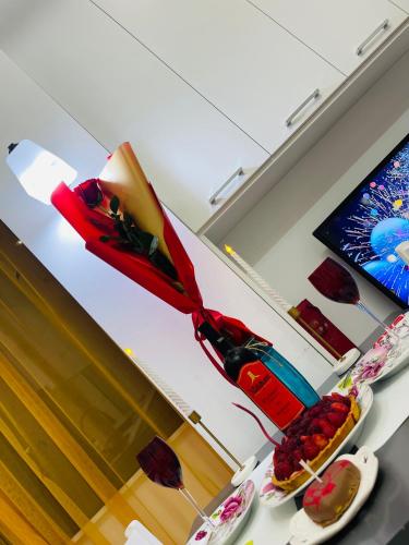 TV a/nebo společenská místnost v ubytování Maria House