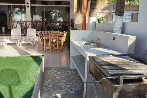 Χώρος καθιστικού στο Casa de Playa Palmeras