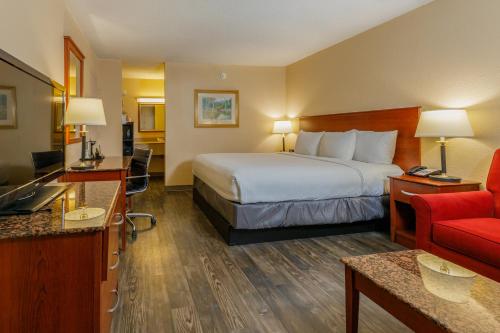 Postel nebo postele na pokoji v ubytování Northwest Inn