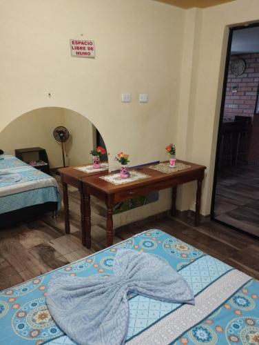 Postel nebo postele na pokoji v ubytování Cómodos apartamentos amoblados
