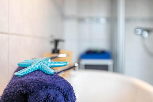 Ένα μπάνιο στο Gästezimmer mitten in Mittelangeln