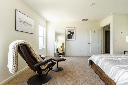 Cama o camas de una habitación en Voyage on to your minimalistic getaway