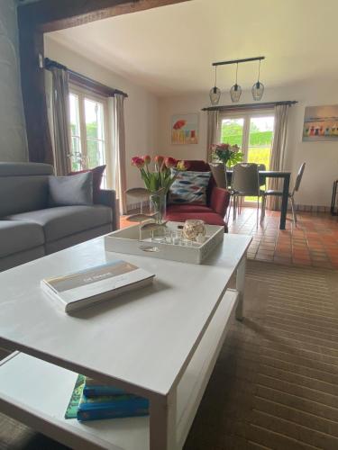 Ruang duduk di Villa 'T Zeehuysje