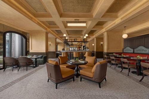 Ruang duduk di Marriott Executive Apartments, Bangkok Townhall Sukhumvit