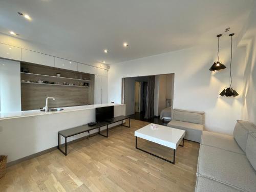 Χώρος καθιστικού στο Metro apartment