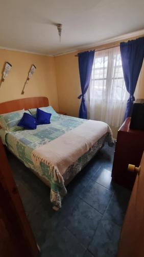 Postel nebo postele na pokoji v ubytování Cabaña amoblada Caldera 3 dormitorios