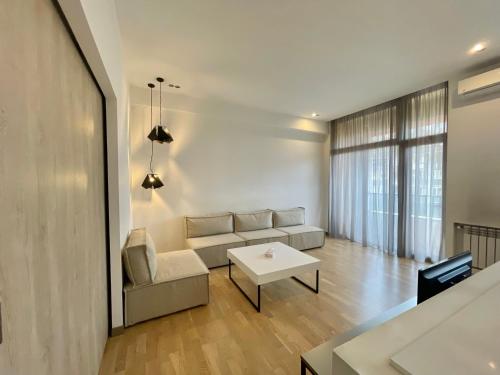 Χώρος καθιστικού στο Metro apartment