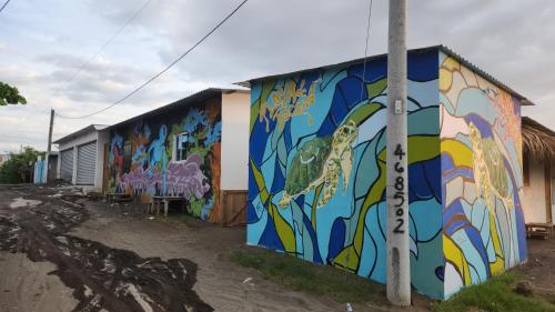 Das Gebäude in dem sich das Hostel befindet