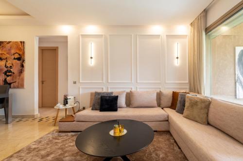 Χώρος καθιστικού στο Alma Prestigia Appartments