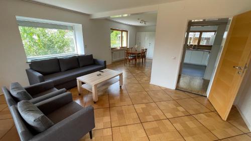 Χώρος καθιστικού στο Holiday Apartment Erbach-Ulm