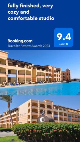 a screenshot of a website of a hotel at fully finished, very cozy and comfortable studio -Marina city Residence in Port Ghalib