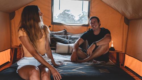 Επισκέπτες που μένουν στο Tathra Beach Eco Camp