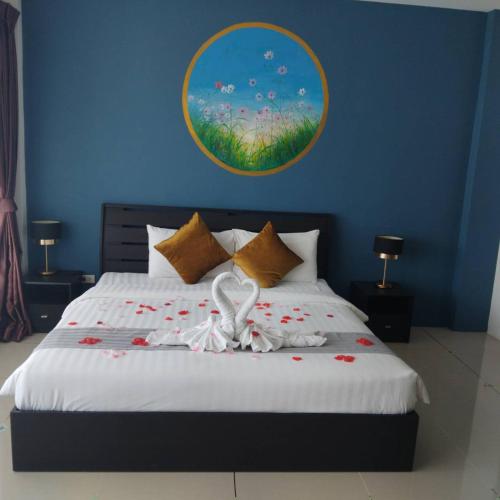 Cama o camas de una habitación en Panwa Beach Side Beachfront