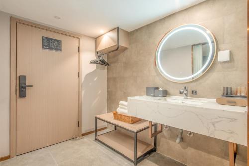 Koupelna v ubytování Yizhi Hotel - Guangzhou Tower Metro Station Pazhou Convention and Exhibition Center Branch
