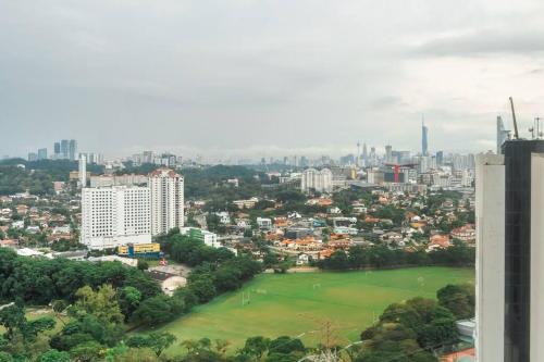 Nespecifikovaný výhled na destinaci Petaling Jaya nebo výhled na město při pohledu z apartmánu
