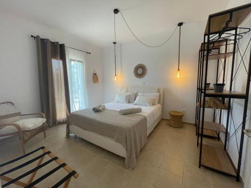 Postel nebo postele na pokoji v ubytování House Lantanna