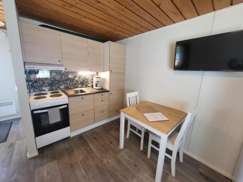 Dapur atau dapur kecil di Camping Hossan Lumo