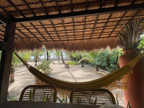 Taman di luar Ecolodge Spa Beira Mar Ococoloco