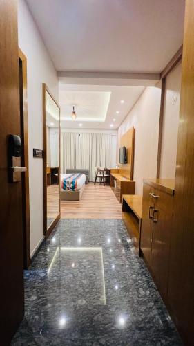 Posezení v ubytování Hotel Aashraya