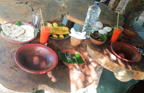 Comida en la pensión o alrededores