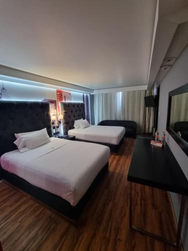 Hotel Mexicaliにあるベッド