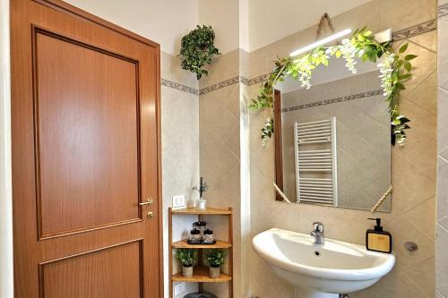 Bilik mandi di Midori House Florence - 10min from Airport